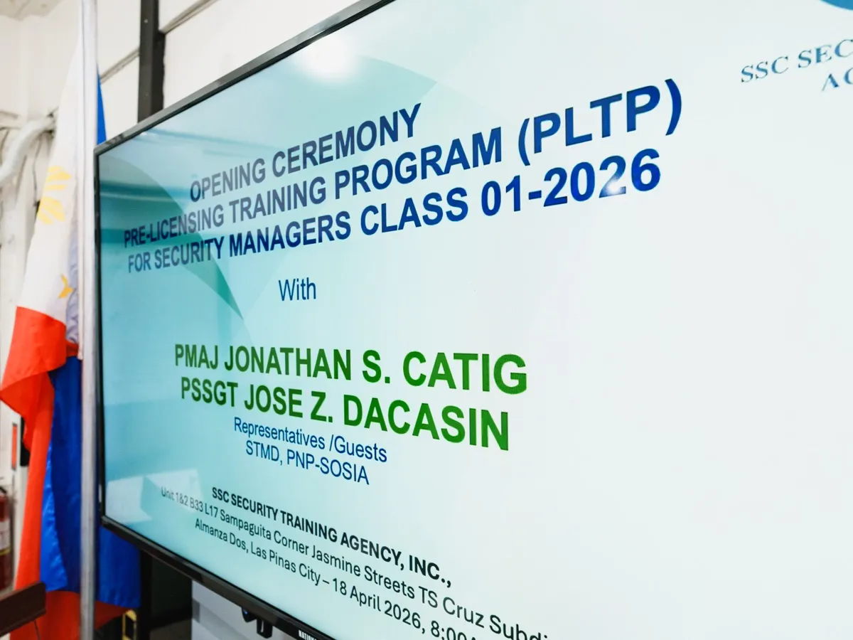 Security Manager Pre-Licensing Training Program — photo 7